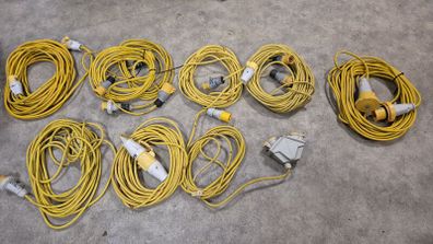 The lot 110V Extension Leads yellow