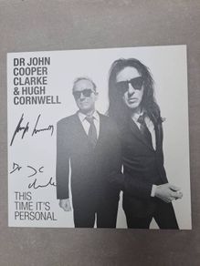 Dr John Cooper Clarke & Hugh Cornwell ( Stranglers ) This time its Personal lp , SIGNED