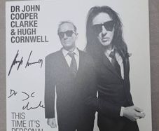 Dr John Cooper Clarke & Hugh Cornwell ( Stranglers ) This time its Personal lp , SIGNED
