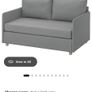 IKEA  2 Seater Sofa Bed  Light Grey Image 4
