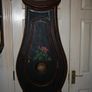 Antique 18th Century Swedish Rosemal Grandmother Clock (height 86") (works well and keeps time) Image 3
