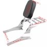 Backrest For Suzuki Intruder Motorcycle Passenger Bar Luggage Rear Rack Image 3