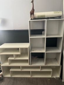 Different  shaped Shelving units