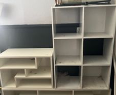 Different  shaped Shelving units