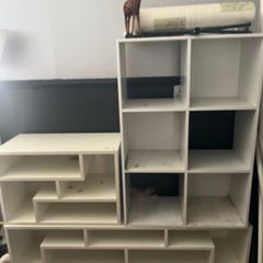 Different  shaped Shelving units