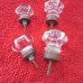 Vintage Glass Drawer knobs/ Handles Image 4