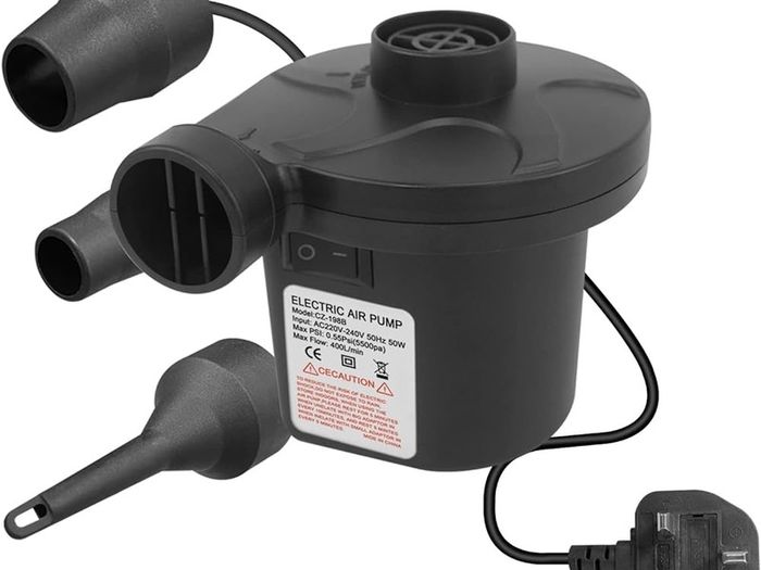 NEW SALE | 220V AC/150W 50/60Hz portable quick fill AC Inflator Deflator with 3 Nozzles Pump for Bed Mattress Inflatables Paddling Pool Beach Toys