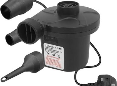 NEW SALE | 220V AC/150W 50/60Hz portable quick fill AC Inflator Deflator with 3 Nozzles Pump for Bed Mattress Inflatables Paddling Pool Beach Toys