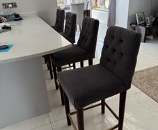 grey bar stools