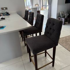 grey bar stools