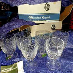 6 Waterford crystal Donegal glasses in box