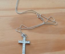 Sterling Silver 18" Necklace - Stamped for Silver (sl88)