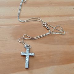 Sterling Silver 18" Necklace - Stamped for Silver (sl88)