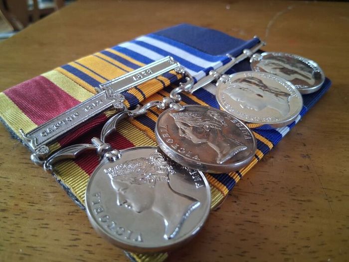 Court mounted British Military campaign medals replicas