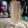 unusual gold palm leaf mirror top table Image 2
