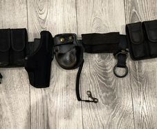 Genuine PSNI (Police Service of Northern Ireland) duty belt setup complete with multiple original Bianchi International components