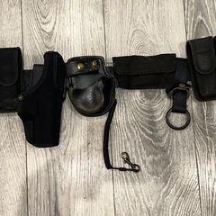 Genuine PSNI (Police Service of Northern Ireland) duty belt setup complete with multiple original Bianchi International components