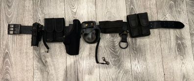 Genuine PSNI (Police Service of Northern Ireland) duty belt setup complete with multiple original Bianchi International components