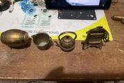 pewter brass like vintage figurines.
