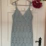 dress blue lace occasion dress triangle brand size 10 Image 2