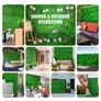 NEW SALE | Artificial Boxwood Panel UV 48pcs Boxwood Hedge Wall Panels Artificial Grass Backdrop Wall 10X10" 4cm Green Grass Wall Fake Hedge for Decor Privacy Fence Indoor Outdoor Garden Backyard Image 4