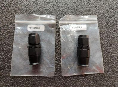 AN6 PFTE Straight Fittings