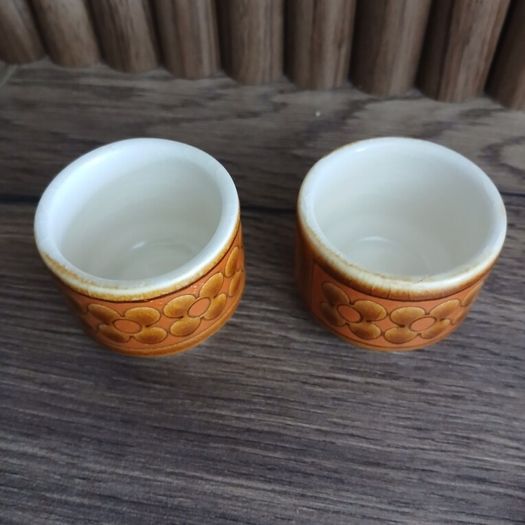 Hornsea Vintage Pottery Saffron Egg Cups
