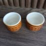 Hornsea Vintage Pottery Saffron Egg Cups Image 2