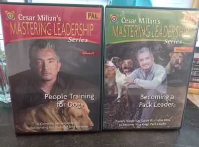 Cesar Millan Mastering Leadership Volume 1 & 2 Dvd Dog Training