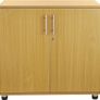 Storage Cabinet 2 Door with Adjustable Shelf, 75cm Tall Office Storage Cupboard, Lockable Cupboard for Home and Office, Sideboard for Study Image 3