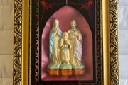 Vintage Framed 3D Holy Family Shadow Box