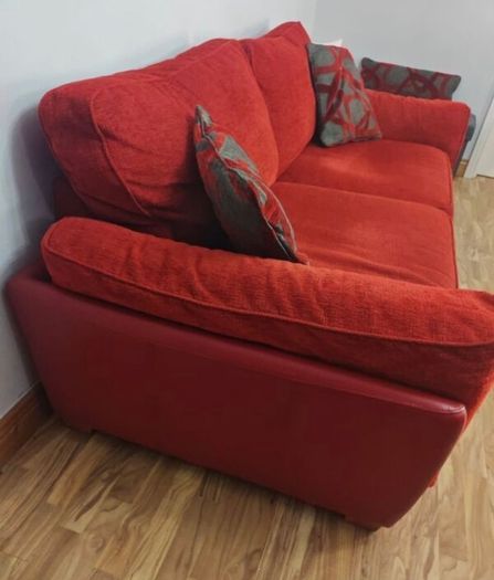 3 seater mirage couch Red
