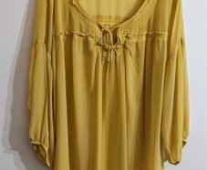 Sheer long sleeved blouse