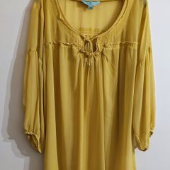 Sheer long sleeved blouse