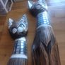 Antique wooden cats Image 2