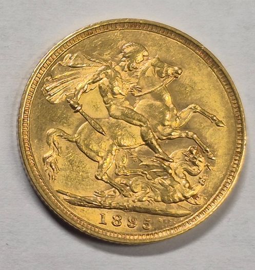 Full sovereign 1895 Melbourne gold coin