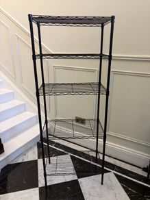 5 Tier Shelves for Storage Shelving Units and Storage Heavy Duty Metal Storage Shelf Wire Rack Shelving Adjustable Kitchen Shelf Garage Pantry Storage Racks and Shelving(23.2x13.4x59.1in)