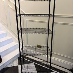 5 Tier Shelves for Storage Shelving Units and Storage Heavy Duty Metal Storage Shelf Wire Rack Shelving Adjustable Kitchen Shelf Garage Pantry Storage Racks and Shelving(23.2x13.4x59.1in)