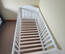 White Baby Cot / Cot Bed,  Good Condition