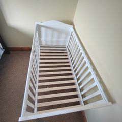 White Baby Cot / Cot Bed,  Good Condition