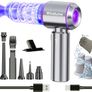 Car Vacuum Cleaner Cordless Powerful 22000Pa Strong Cyclonic Suction Blowing Brushless Motor Portable Rechargable Lightweight for Pet Hair Vehicle Home Office Purple Image 7