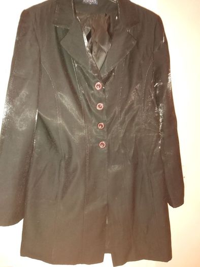 Ladies 3/4 black dressy coat..REDUCED TO
