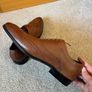 Remus Uomo Men's Tan Leather Wingtip Shoes UK 6.5 Image 4