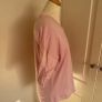 Carolyn Donnelly pink cotton top with linen sleeve size 10 Image 4