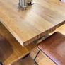 Ex Display Solid Heavy Oak Dining Table 180cm Image 5