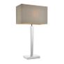 Wall Light with Silk Faux Shade Grey Image 3
