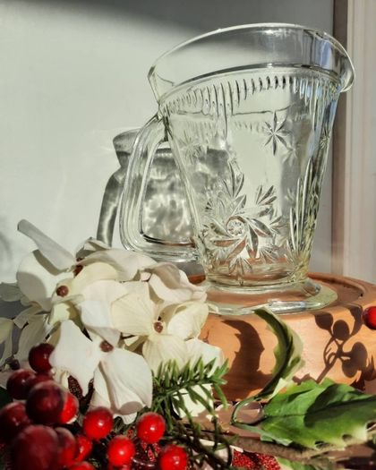Vintage Pressed Glass Jug