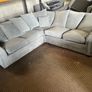 Grey corner sofa couch set Image 4