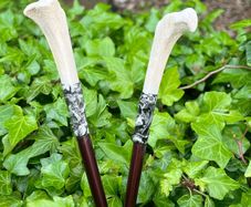 Fox Bone Soldered Wood Hair Sticks Dark Witchy Forest Vibes Hairpins Kanzashi Binyeo Dread Accessories