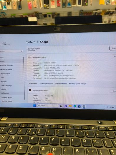 Lenovo ThinkPad X13 Yoga G1 13.3" Core i5 10210U (10th Gen) 8GB RAM 500GB SSD Windows 11 Pro (Has Sim Card)